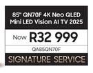 Samsung 85" QN70F 4K Neo QLED Mini LED Vision AI TV 2025 QA85QN70F