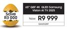 Samsung 65" Q8F 4K QLED Vision AI TV 2025 QA65Q8F