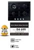 Samsung 60cm Black Glass Gas Hob NA64D3030AK/FA