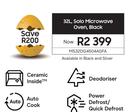 Samsung 32L Solo Microwave Oven Black MS32DG4504AGFA