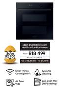 Samsung 60cm Dual Cook Steam Multifunction Black Oven NV7B5775XAK/FA