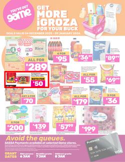 Game SASSA : Get More iGroza For Your Buck (24 December 2025 - 09 January 2026), page 1