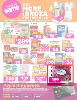 Game SASSA : Get More iGroza For Your Buck (24 December 2025 - 09 January 2026), page 1