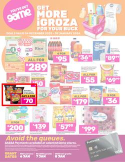 Game SASSA : Get More iGroza For Your Buck (24 December 2025 - 09 January 2026), page 1