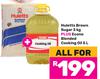 Huletts Brown Sugar 3Kg + Econo Blended Cooking Oil 5L-For All