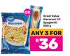Great Value Macaroni Or Spaghetti-For Any 3 x 500g