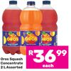 Oros Squash Concentrate Assorted-2L