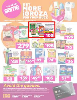 Game SASSA : Get More iGroza For Your Buck (24 April - 08 May 2026), page 1