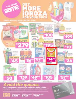 Game SASSA : Get More iGroza For Your Buck (24 April - 08 May 2026), page 1