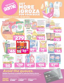 Game SASSA : Get More iGroza For Your Buck (24 April - 08 May 2026), page 1