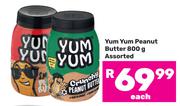 Yum Yum Peanut Butter Assorted-800g Each