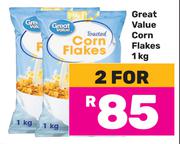 Great Value Corn Flakes-For 2 x 1Kg