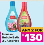 Mousson Bubble Bath Assorted-For 2 x 2L