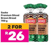 Sasko Premium Sliced Brown Bread-For 2 x 700g