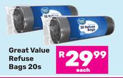 Great Value Refuse Bags-20s