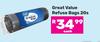 Great Value Refuse Bags-20s Pack