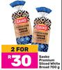 Sasko Premium Sliced White Bread-For 2 x 700g