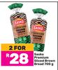 Sasko Premium Sliced Brown Bread-For 2 x 700g