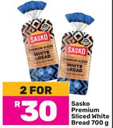 Sasko Premium Sliced White Bread-For 2 x 700g