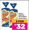 Albany Superior Sliced White Bread-For 2 x 700g