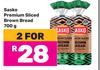 Sasko Premium Sliced Brown Bread-For 2 x 700g