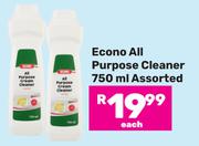 Econo All Purpose Cleaner Assorted-750ml