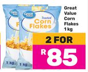 Great Value Corn Flakes-For 2 x 1Kg