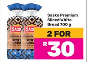 Sasko Premium Sliced White Bread-For 2 x 700g