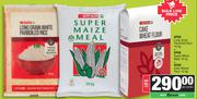 Spar Long Grain Parboiled Rice 10Kg + Super Maize Meal 10Kg + Cake Wheat Flour 10Kg-For All