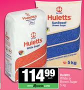 Huletts White Or Brown Sugar-5kg Each