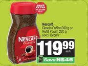Nescafe Classic Coffee 200g Or Refill Pouch 230g