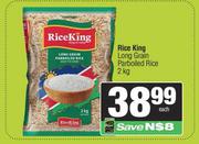 Rice King Long Grain Parboiled Rice-2Kg