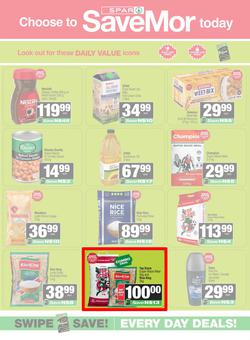 SPAR Savemor Namibia : Choose To Savemor Today (09 March - 22 March 2026), page 1