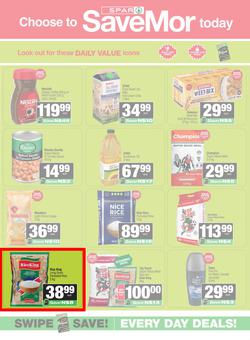 SPAR Savemor Namibia : Choose To Savemor Today (09 March - 22 March 2026), page 1
