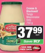 Crosse & Blackwell Tangy Mayonnaise Only-750g Each