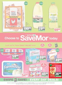 SPAR SaveMor Eastern Cape : Choose To SaveMor Today (23 March - 07 April 2026), page 1