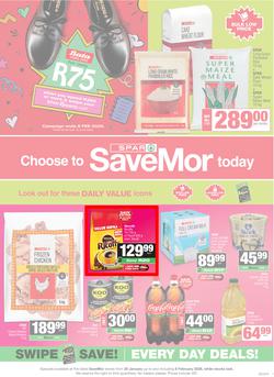 SPAR Savemor Eastern Cape : Choose To Savemor Today (20 January - 08 February 2026), page 1