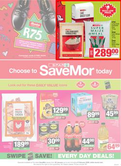 SPAR Savemor Eastern Cape : Choose To Savemor Today (20 January - 08 February 2026), page 1