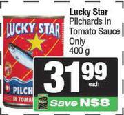 Lucky Star Pilchards In Tomato Sauce Only-400g Each