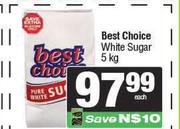 Best Choice White Sugar-5Kg Each