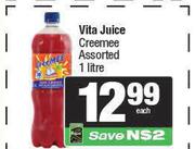 Vita Juice Creemee Assorted-1L Each