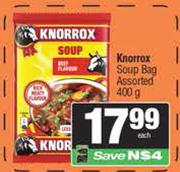 Knorrox Soup Bag Assorted-400g