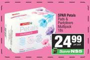 Spar Petals Pads & Pantyliners Multipack-18s Per Pack