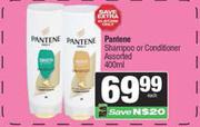 Pantene Shampoo Or Conditioner Assorted-400ml