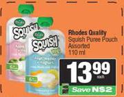 Rhodes Quality Squish Puree Pouch Assorted-110ml