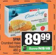 Spar Crumbed Hake Assorted-480g