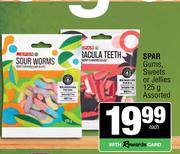 Spar Gums, Sweets Or Jellies Assorted-125g Each