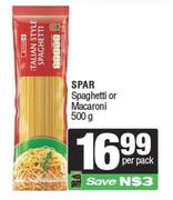 Spar Spaghetti Or Macaroni-500g Per Pack