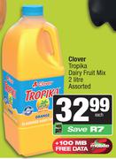 Clover Tropika Dairy Fruit Mix Assorted-2Ltr