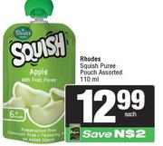 Rhodes Squish Puree Pouch Assorted-110ml